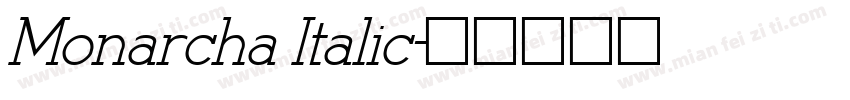 Monarcha Italic字体转换